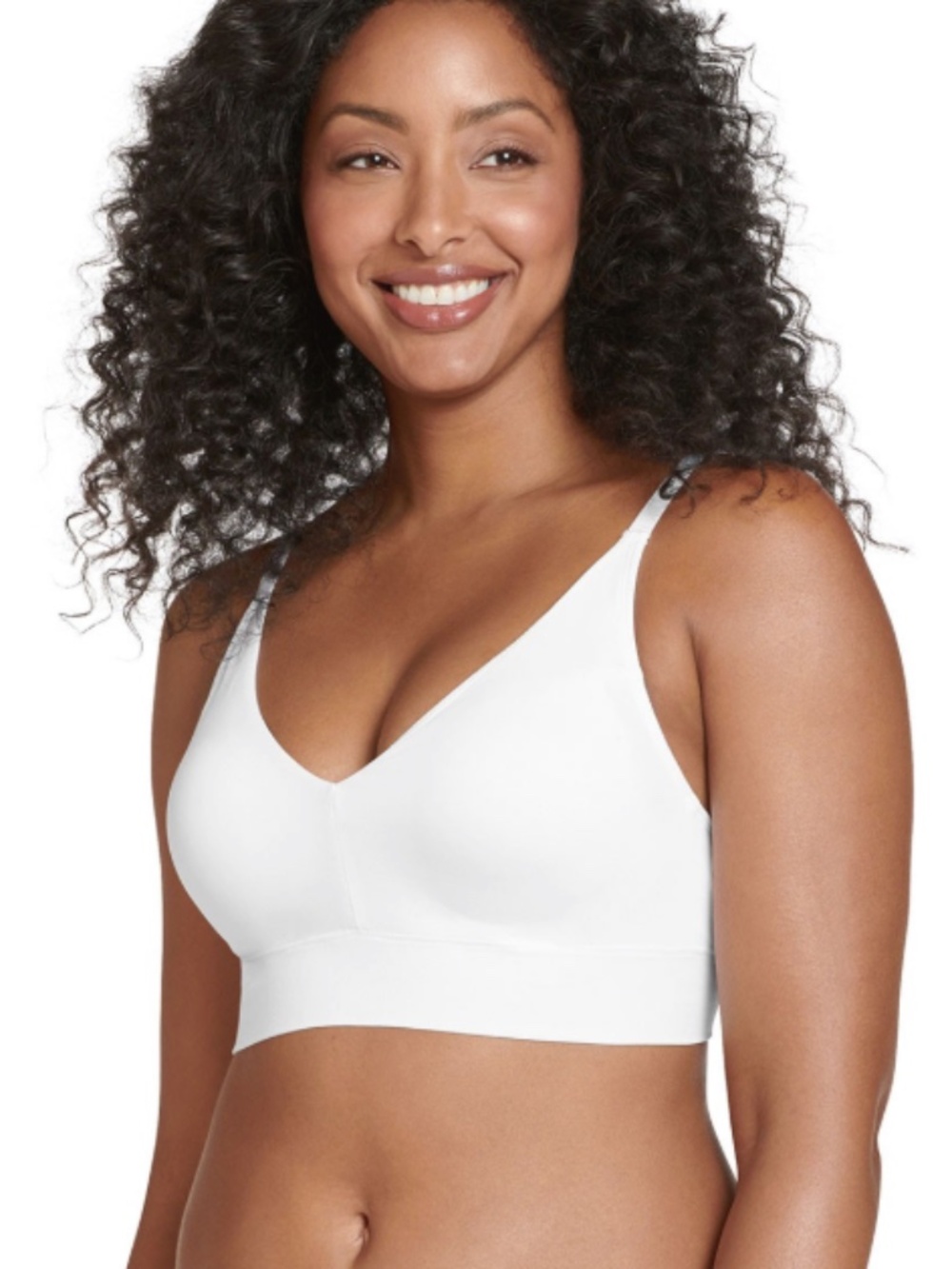 Jockey Women's Bra Seamfree Light Lift Bralette Bra White Size L 12065